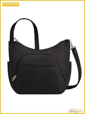 Anti-Theft Crossbody Bucket Bag RFID Locking Travel Purse